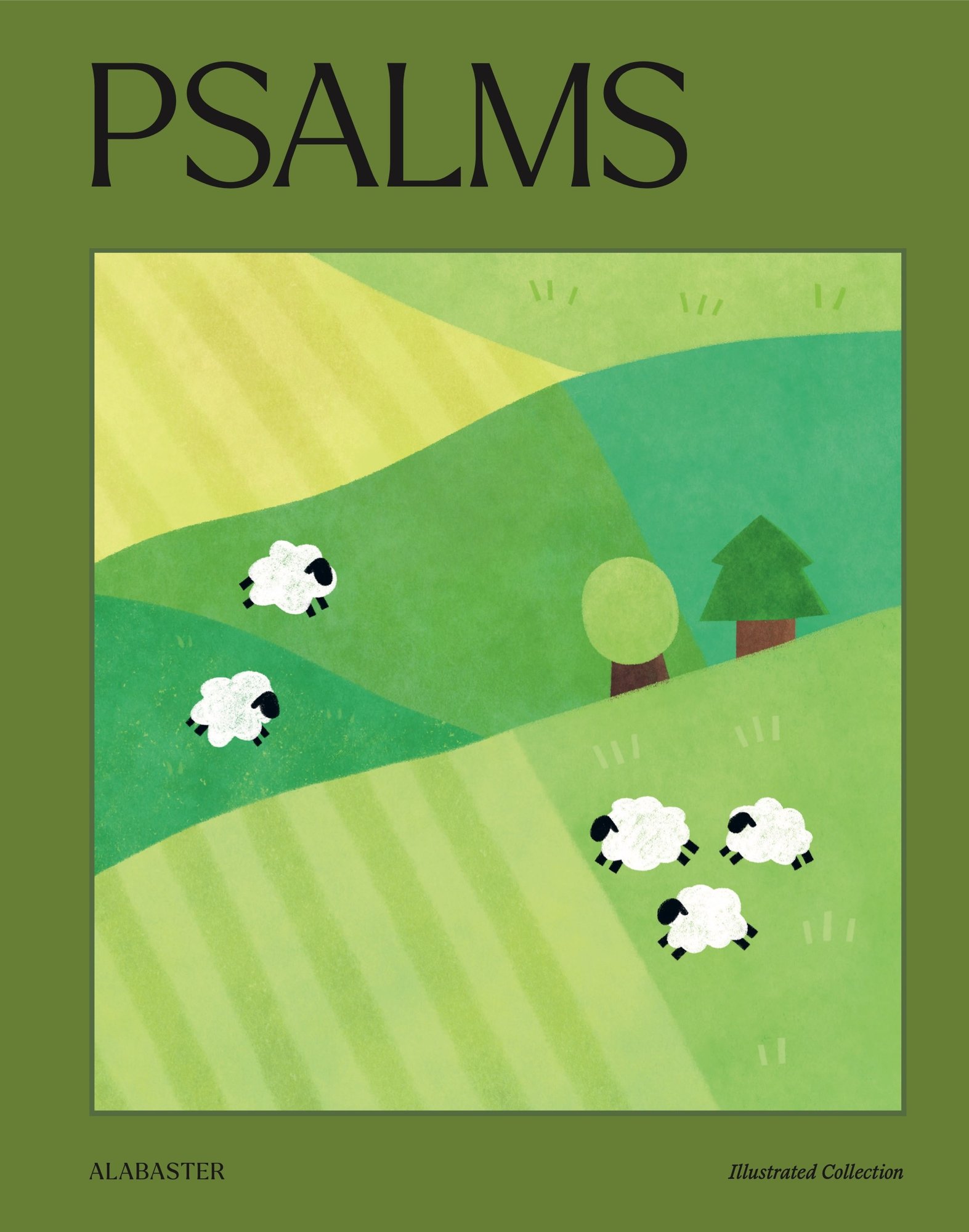 Psalms Illustrated: Hardcover, front, Hillside Flock edition