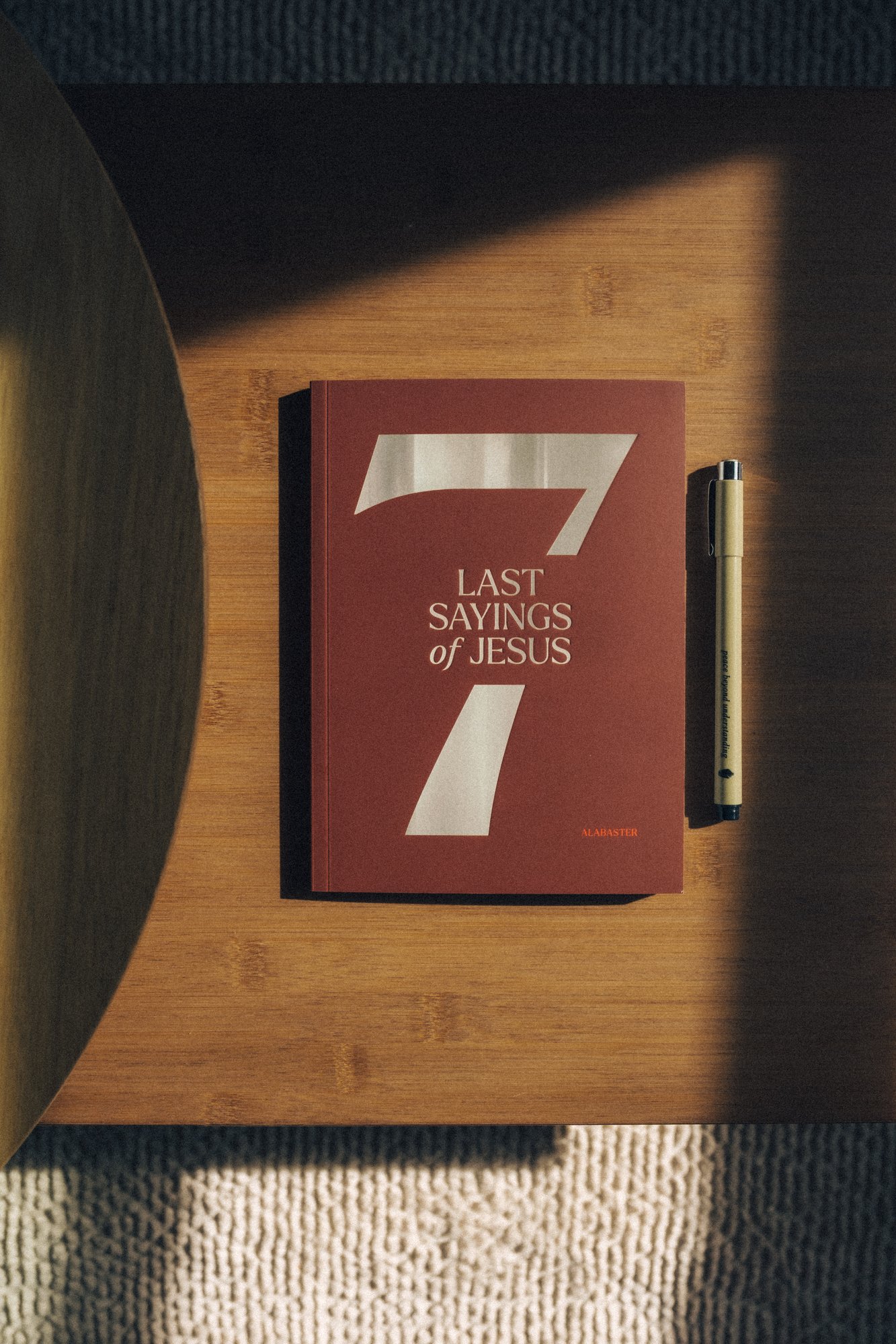 The Seven Last Sayings of Jesus: Softcover, front, Q1 2026 shoot