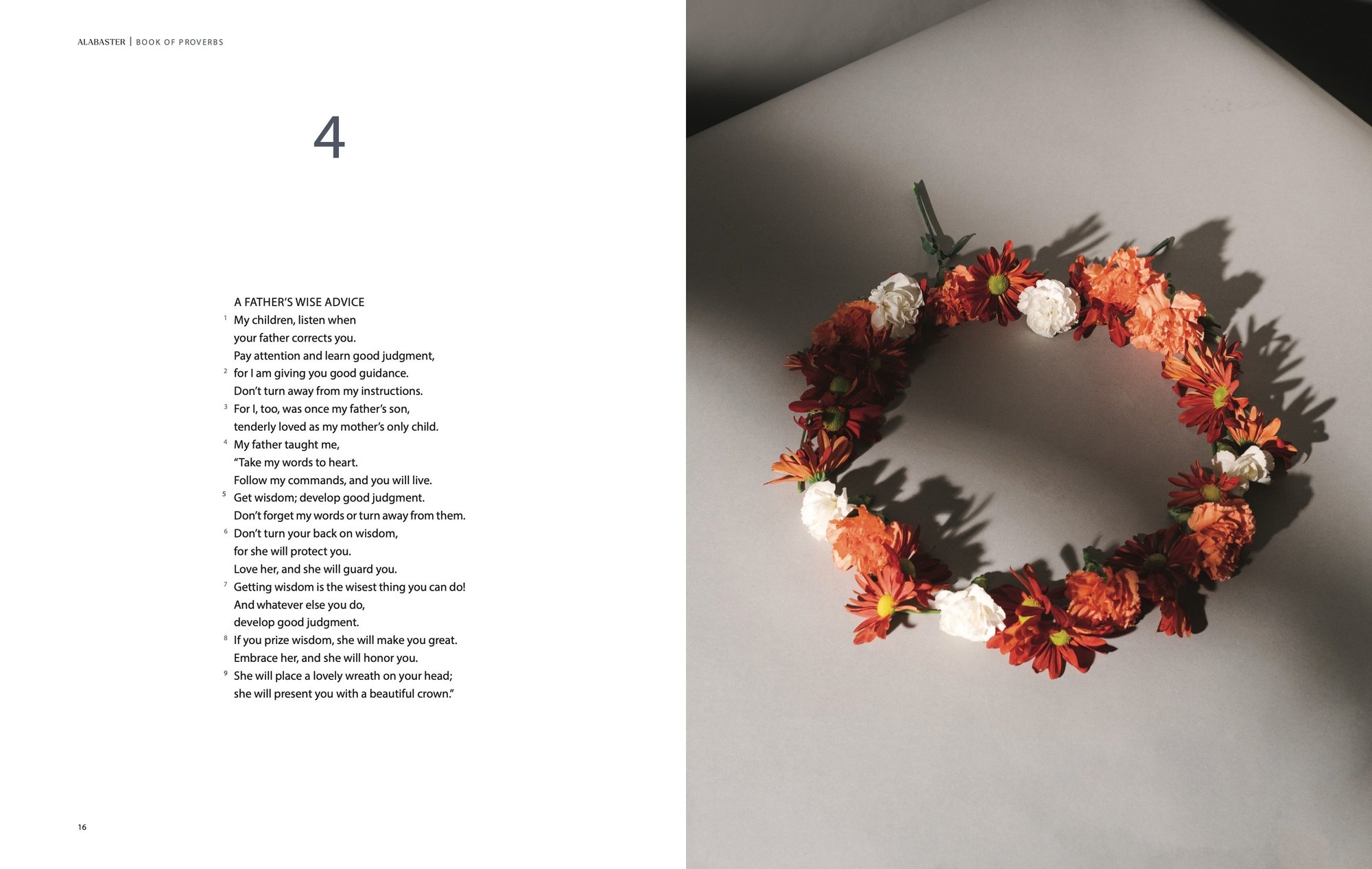 Wisdom Pairing, Deluxe: Interior spread, Proverbs 4, pages 16-17